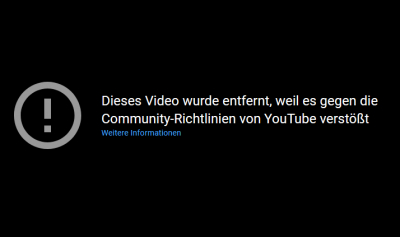 Wieder einmal zensiert YouTube und versucht zwei Berliner Feuerwehrmänner mundtot zu machen