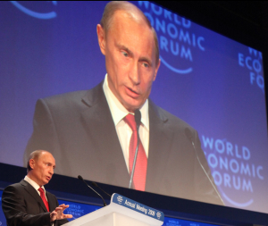Vladimir Putin auf dem Annual Meeting 2009 des WEF 