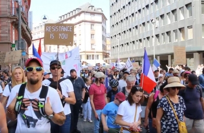 Bilder und Töne der Deutsch-französischen Demo in Straßburg am 4. September